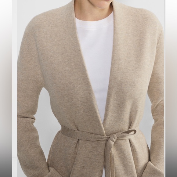 Babaton Ty Cardigan 
ARITZIA 
Womens Beige Belted sweater robe - Picture 3 of 7